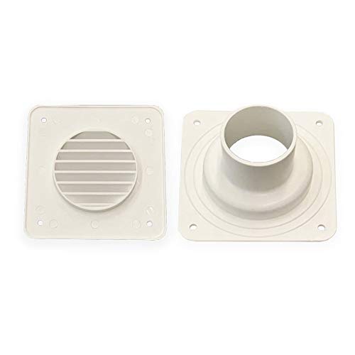 White Louver Cover and Cone Plate Battery Box Vent System O546