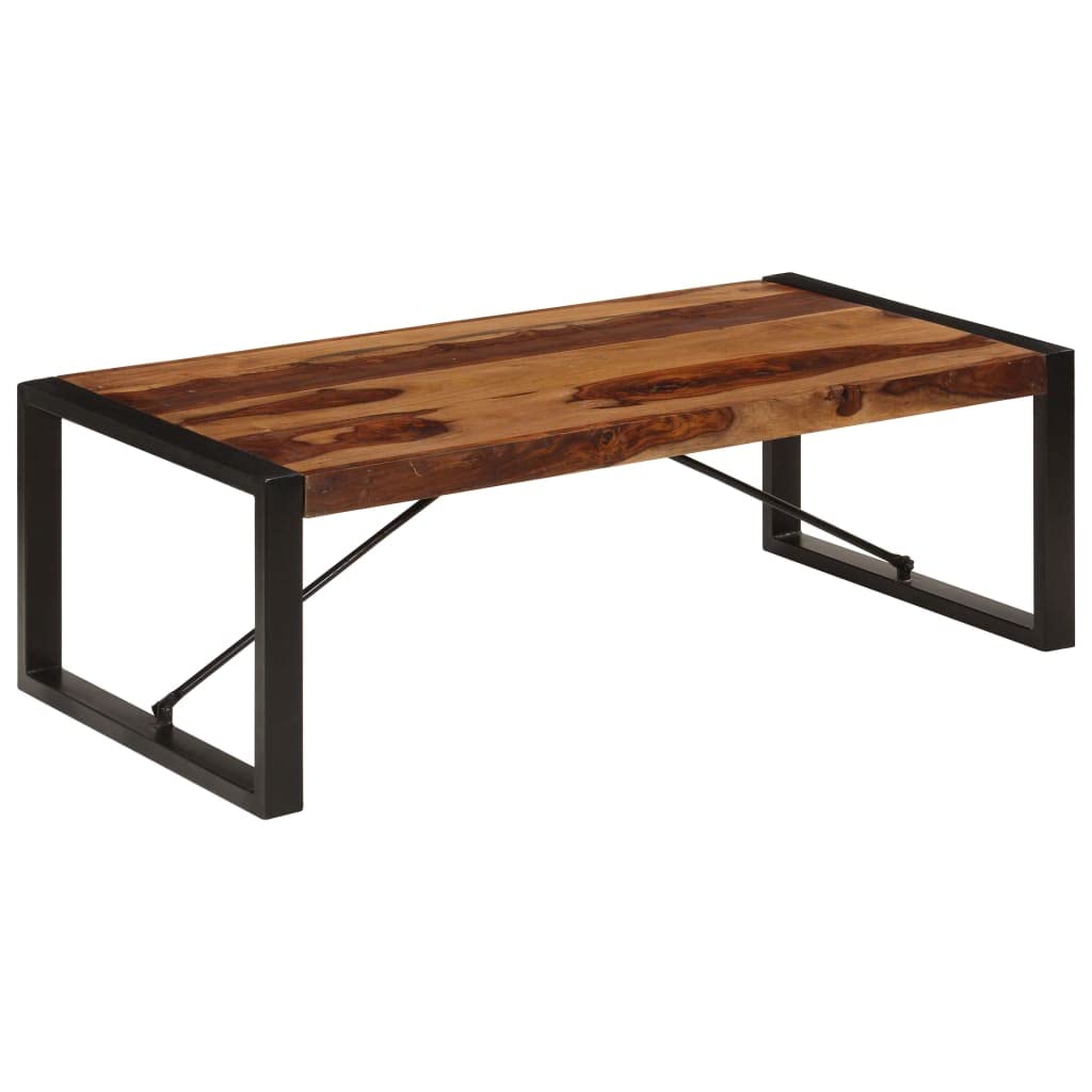 Brown Solid Sheesham Wood Coffee Table S50251