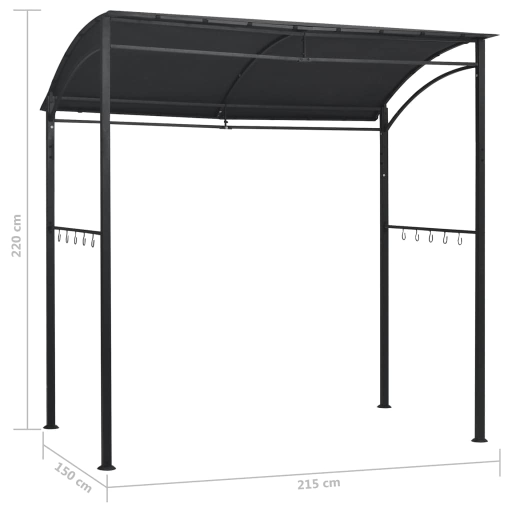 Heavy Duty Canopy Tent 84.6"x59.1"x86.6" Anthracite Steel O293332