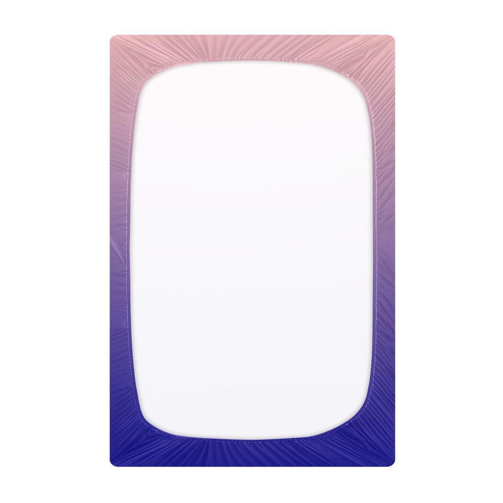 Dark Blue Pink Fitted Crib Sheet Microfiber O35422
