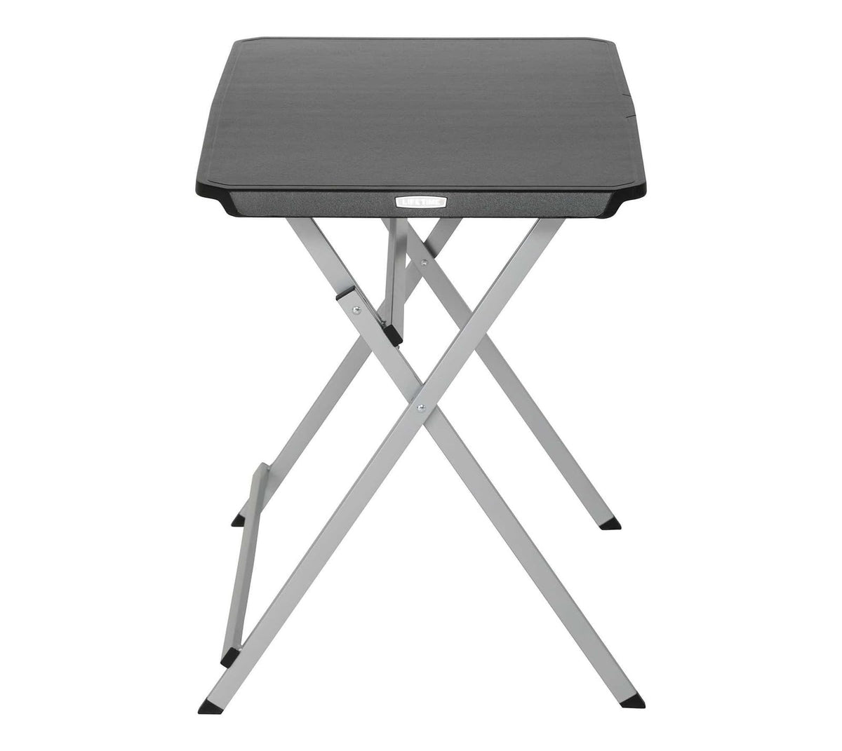 Small Folding Table, Portable Plastic Black 30 Inch N18127