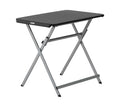 Small Folding Table, Portable Plastic Black 30 Inch N18127