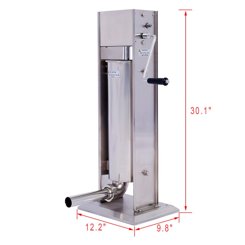 7L Stainless Steel Manual Sausage Stuffer H475318