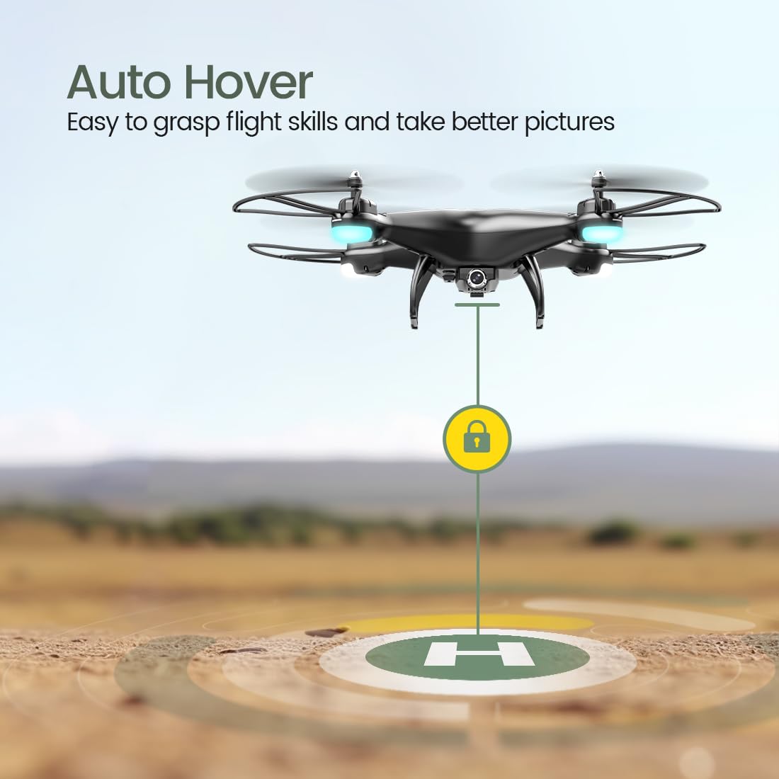 FPV RC Drone with 1080P HD Camera 2 Batteries Z684400