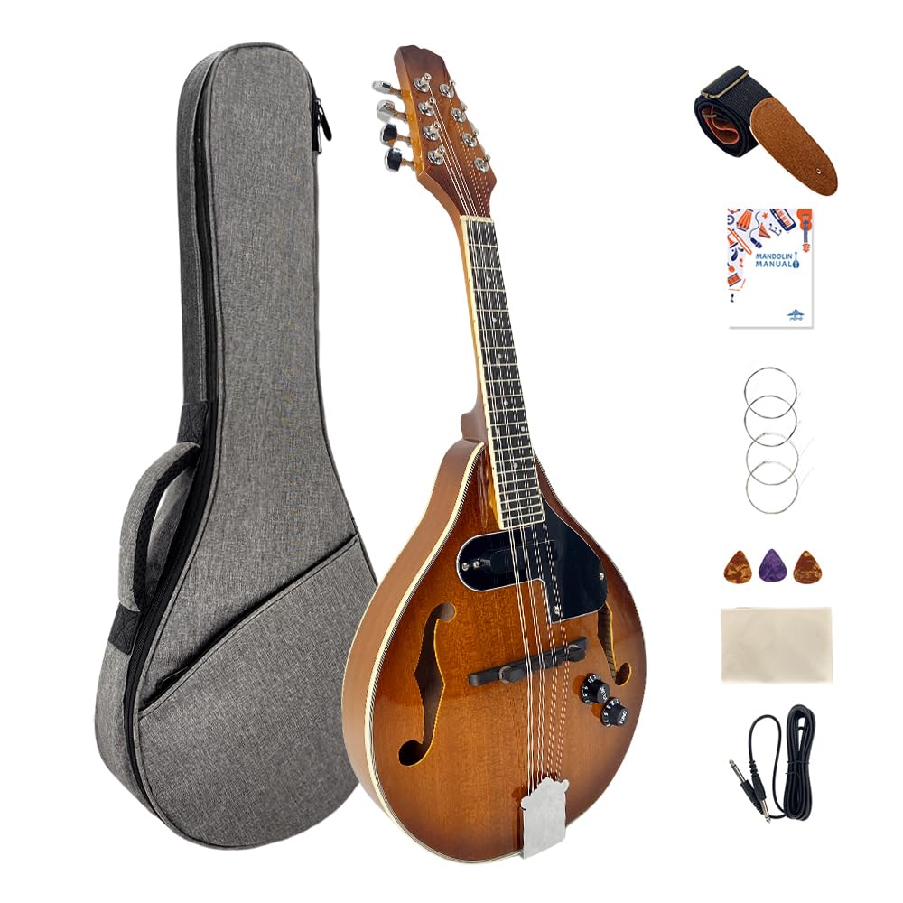 Mahogany Acoustic Electric 8 String Mandolin C47403