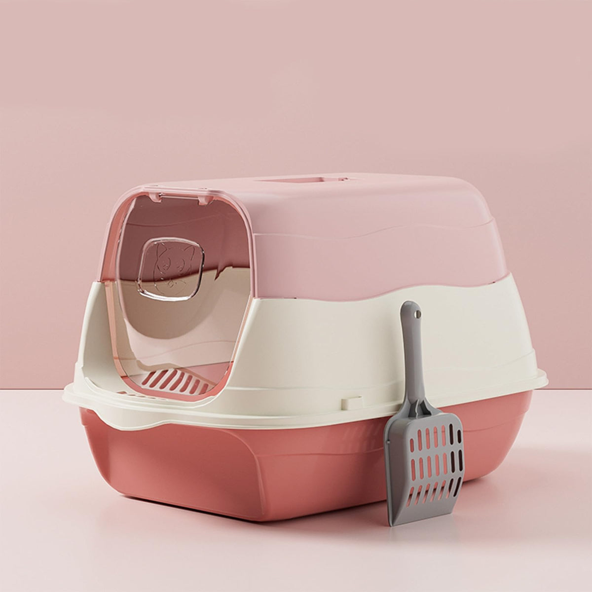 Cat Litter Box with Lid with Litter Scoop K639