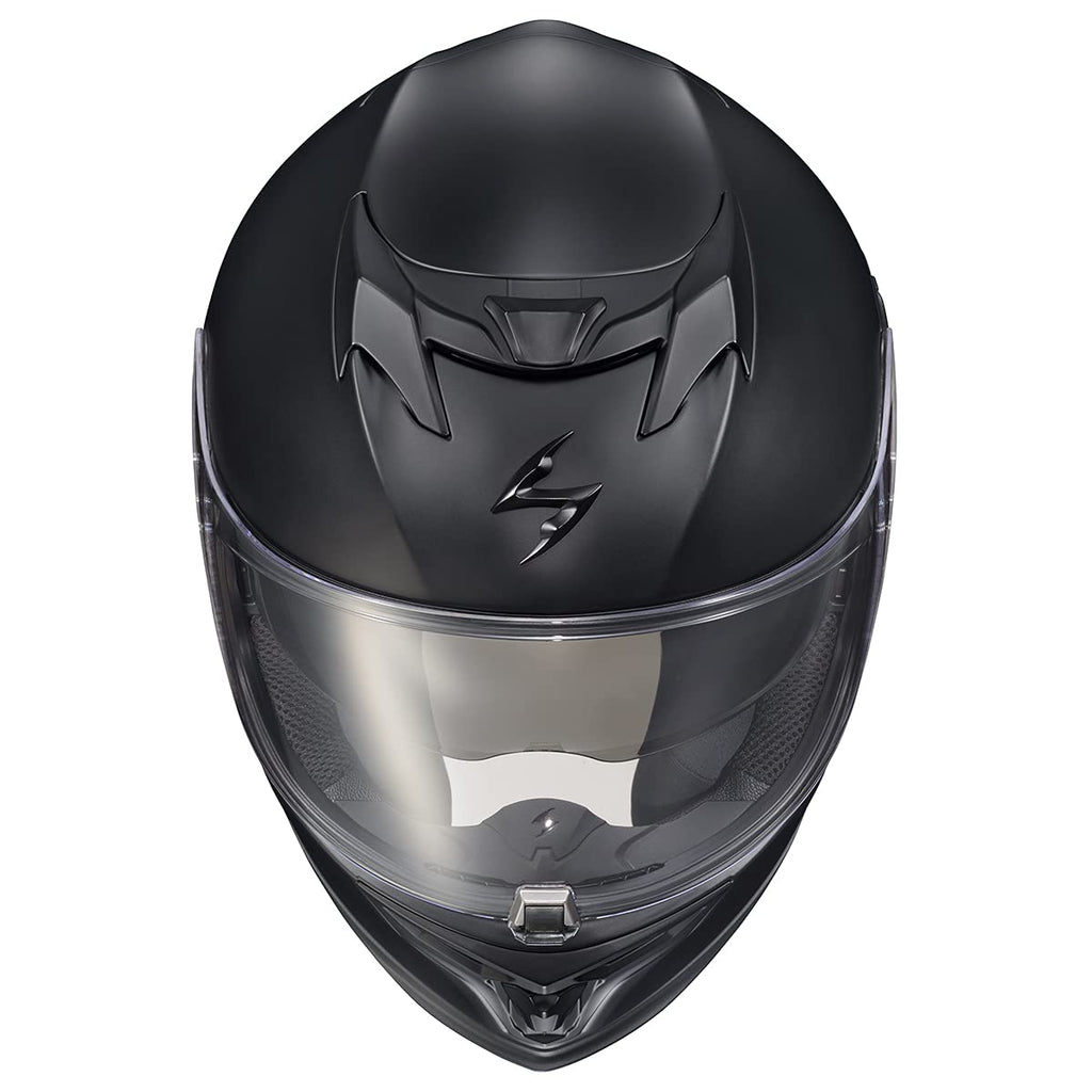 Full Face Touring Motorcycle Helmet with Bluetooth Ready Speaker Pockets DOT ECE Approved Matte Black Large X89128