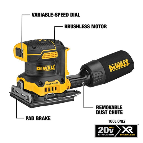 20V MAX Cordless Variable Speed 1/4 Sheet Sander F133179
