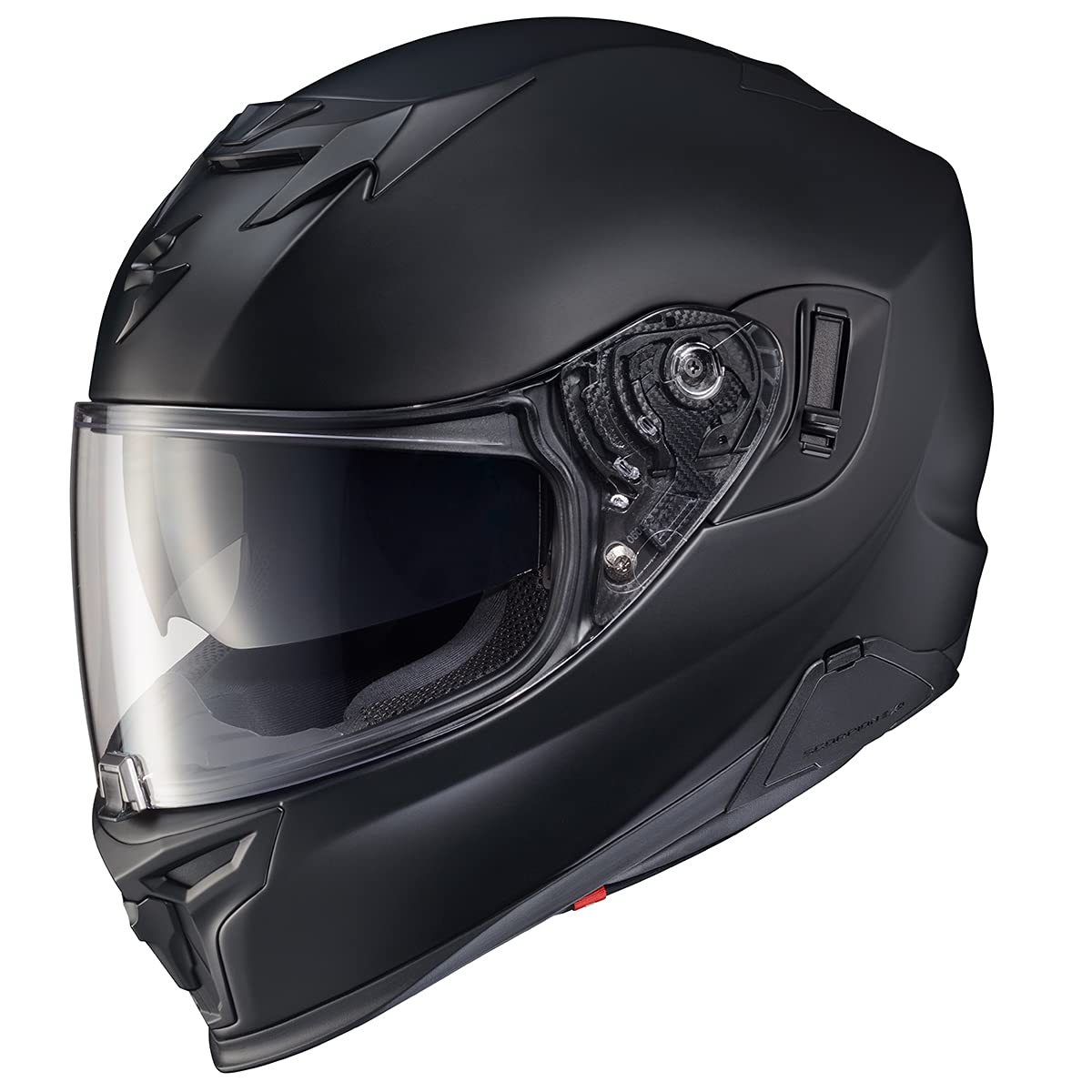 Full Face Touring Motorcycle Helmet with Bluetooth Ready Speaker Pockets DOT ECE Approved Matte Black Large X89128