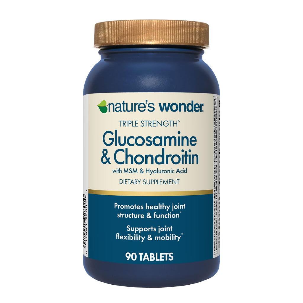 Triple Strength Glucosamine Chondroitin MSM 90 Tablets S60526