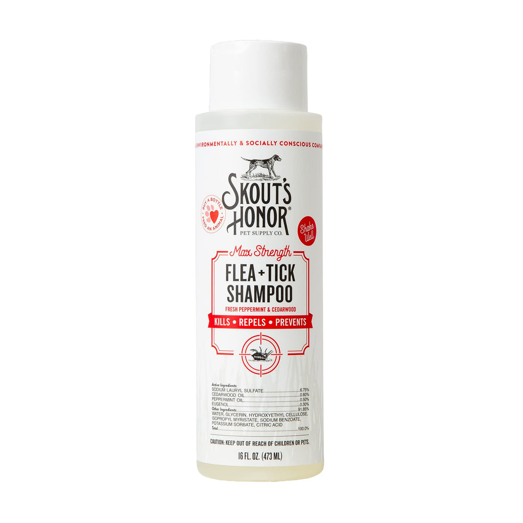 Natural Flea and Tick Dog Shampoo 16 oz H691