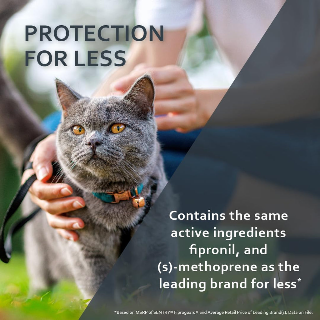 Flea & Tick Cats 1.5 lbs+ Fipronil 6-Month V225
