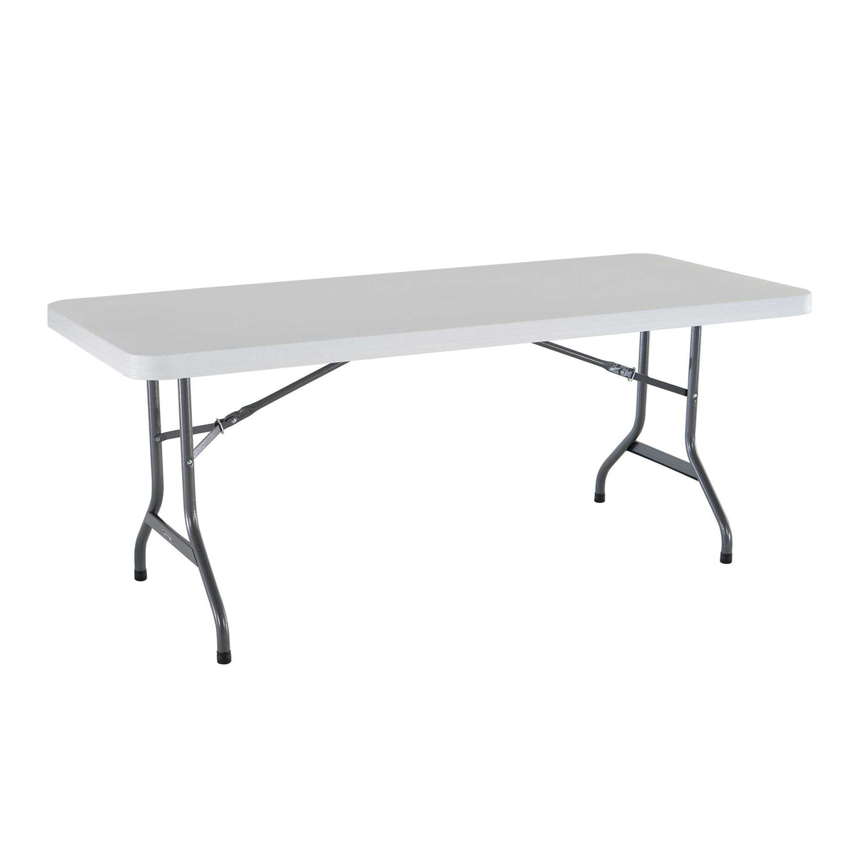 White 6 Feet Folding Utility Table Pack of 4 O346