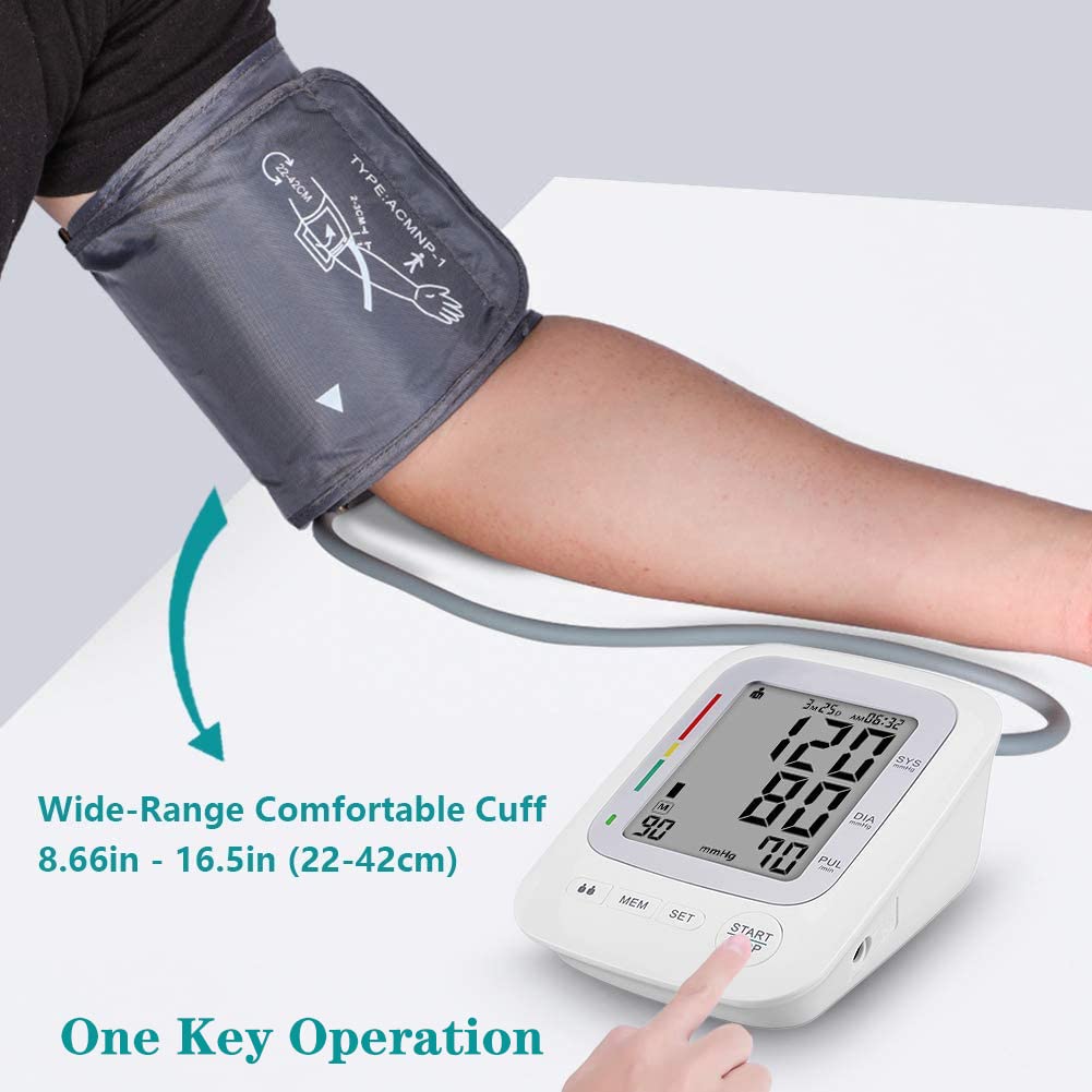 Upper Arm Automatic Digital Blood Pressure Monitor Large Cuff A12238