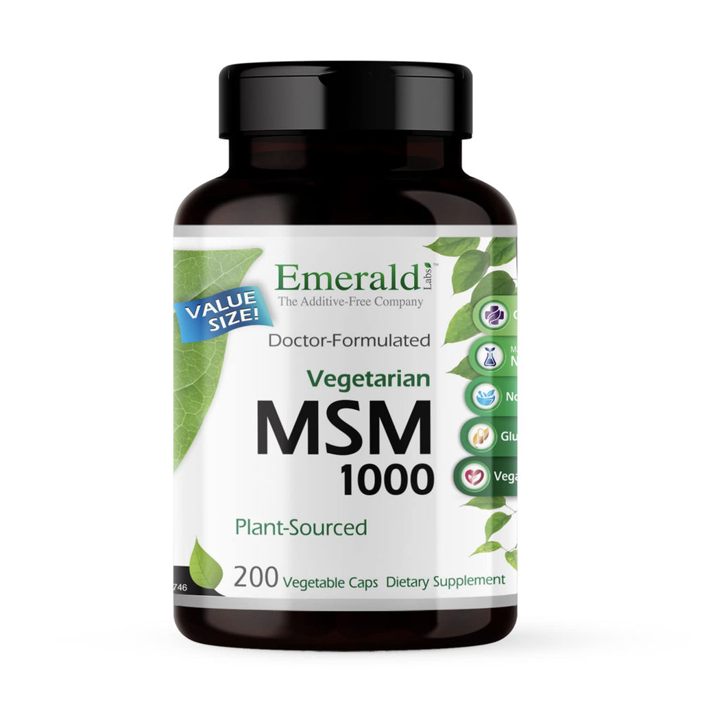 MSM 1000mg 200 Vegetable Capsules T45825