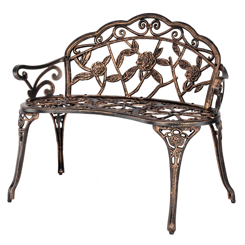 2 Seater Cast Iron Cast Aluminium Garden Bench M36820