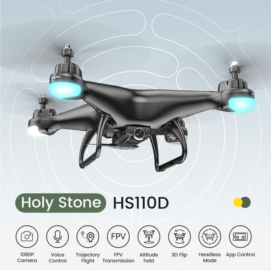 FPV RC Drone with 1080P HD Camera 2 Batteries Z684400