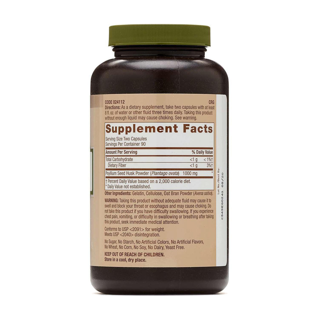 Psyllium Seed Husk 500mg 180 Capsules Z538