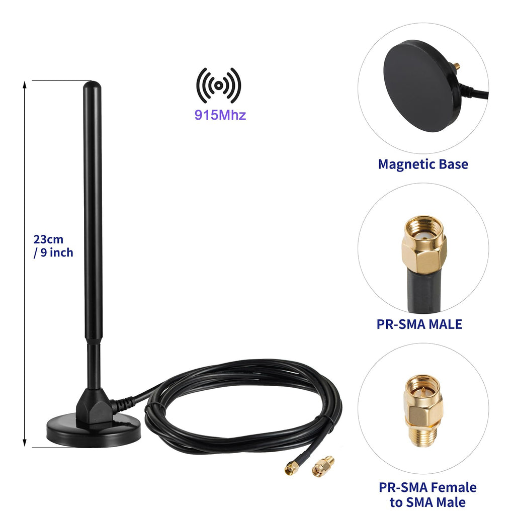 Waterproof 5.8dBi Pure Copper 915MHz LoRa Gateway Antenna with 3M Cable C61478