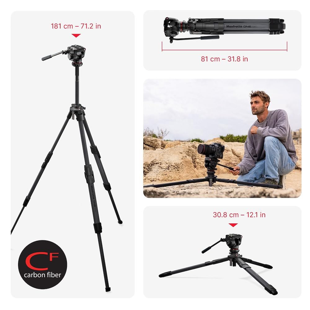 Fluid Video Head with Carbon Fibre Tripod B20192