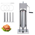 Manual Stainless Steel Sausage Stuffer with 4 Stuffing Tubes L865