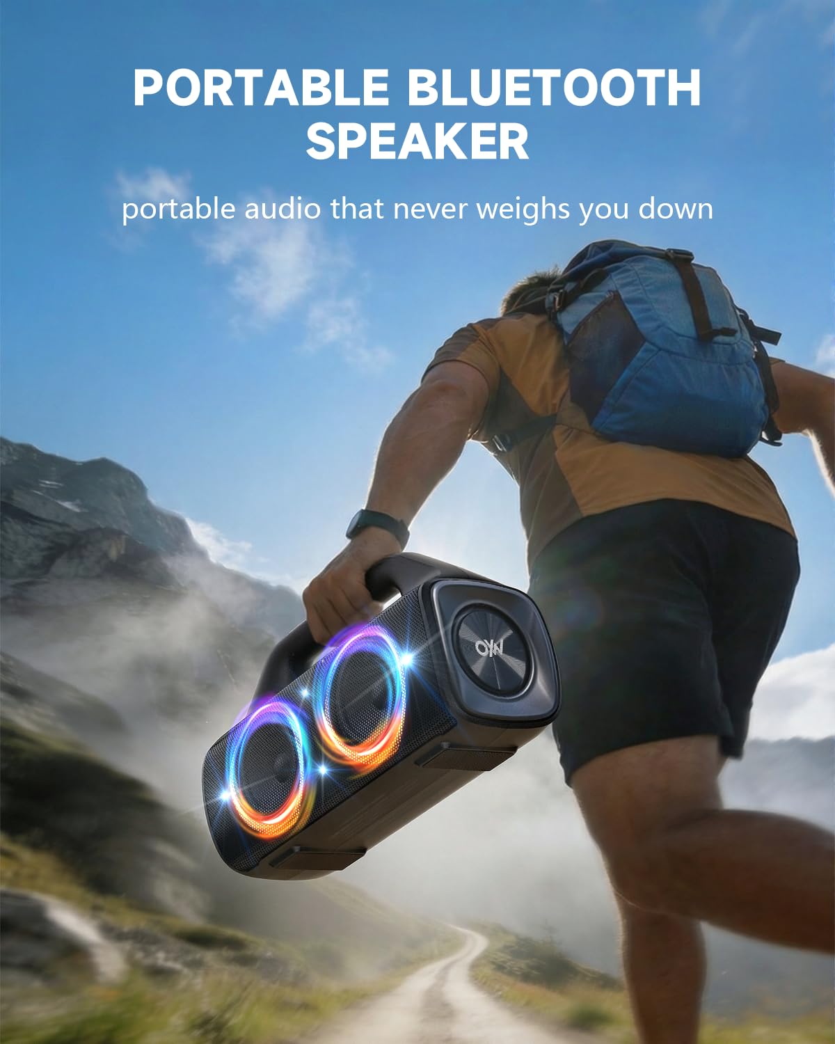 80W IP67 Waterproof Wireless Outdoor Bluetooth Speaker V5350