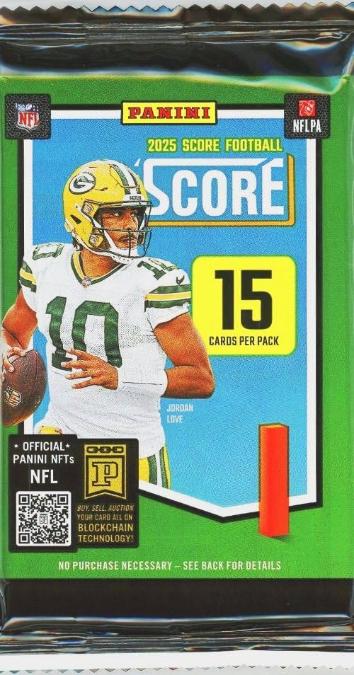 2025 Panini SCORE Football Sealed MEGA Foil Pack with 15 Cards H8200