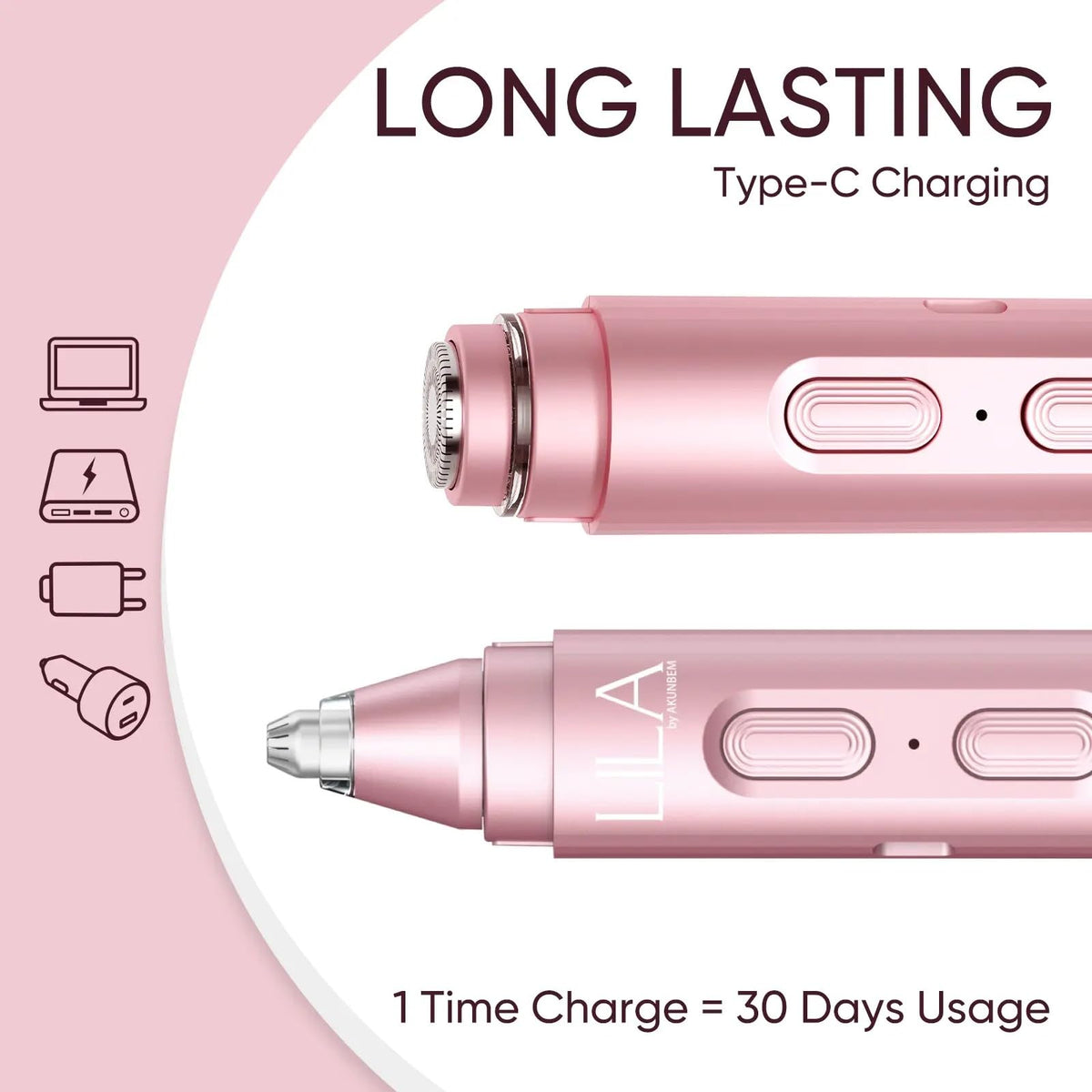 2-in-1 Eyebrow & Nose Hair Trimmer E2898