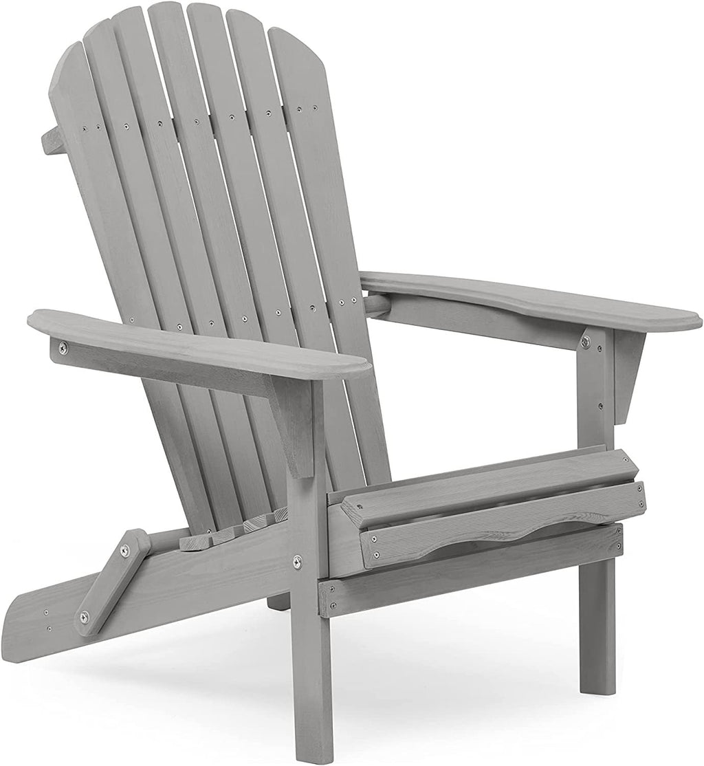 Wooden Folding Adirondack Chairs Set of 2 Solid Cedar Q2796