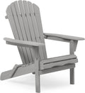 Wooden Folding Adirondack Chairs Set of 2 Solid Cedar Q2796