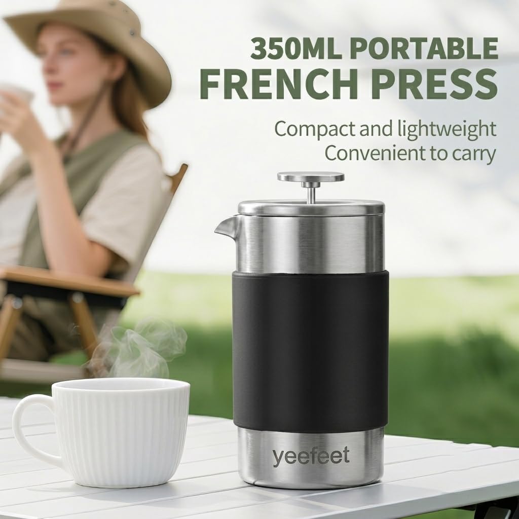 12 oz Stainless Steel French Press X545
