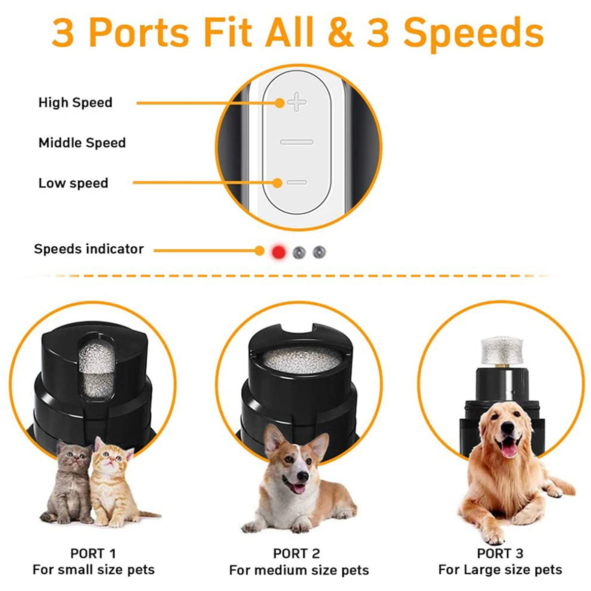 4 in 1 Electric Dog Nail Grinder U7313