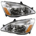 Headlight Headlamp Set Left Right Clear Lens 2pcs S6049