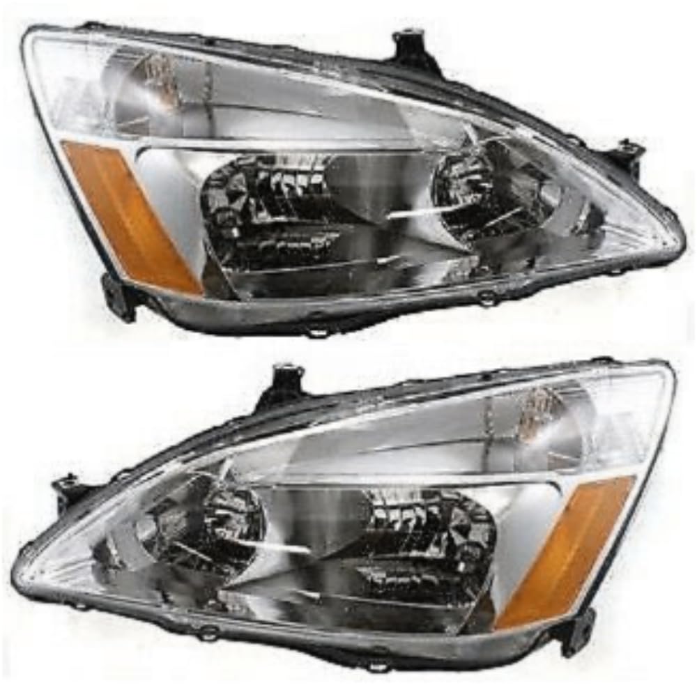 Headlight Headlamp Set Left Right Clear Lens 2pcs S6049