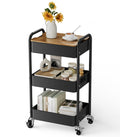 3-Tier Rolling Metal Utility Cart F75134