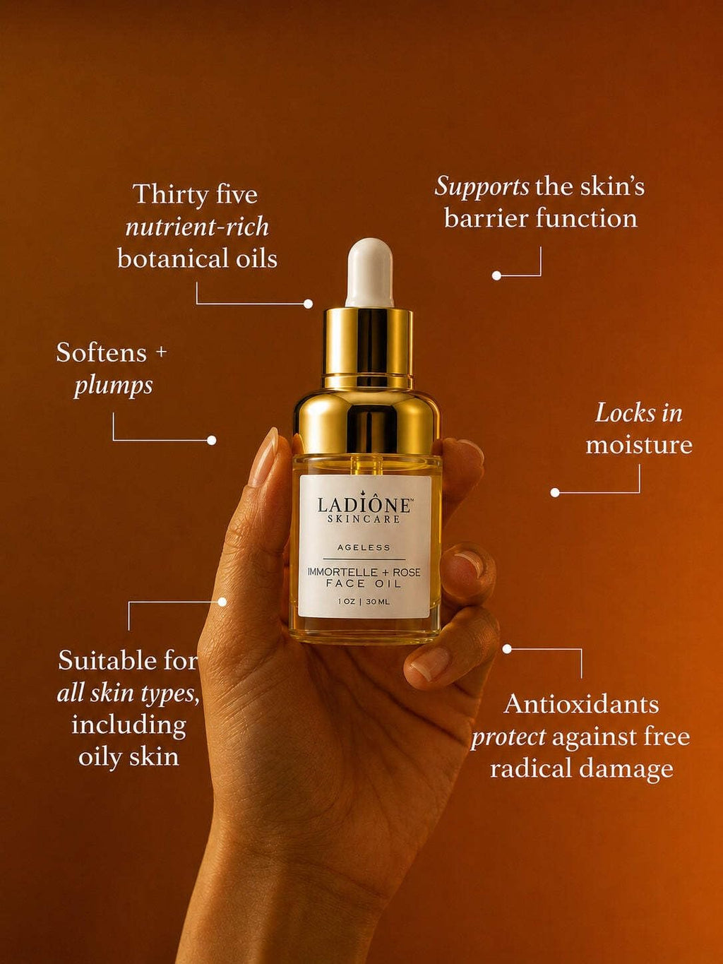 Rose Face Oil Serum 1 oz E43467