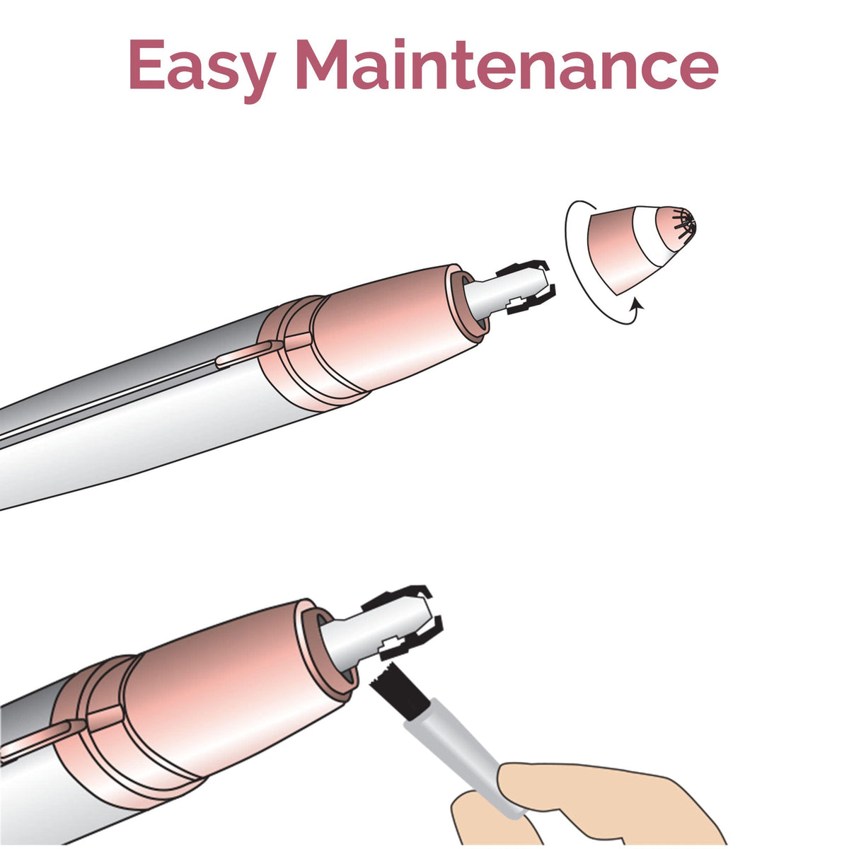 Eyebrow Hair Remover Electric Razor with LED Light Z754230