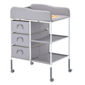 Adjustable Height Baby Changing Table with 3 Fabric Drawers G3429