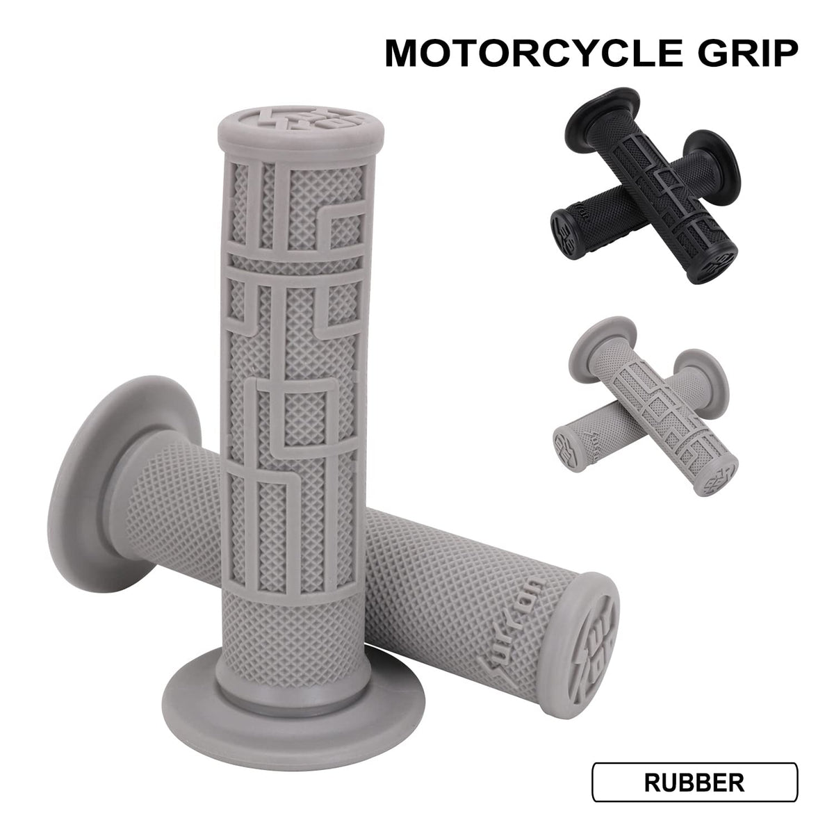 Gray Handlebar Grips T669