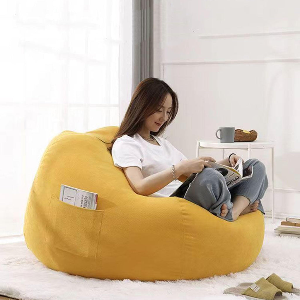 Yellow Large Bean Bag Chair Cover P999