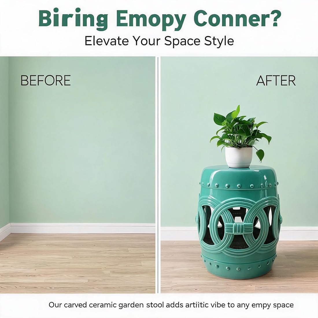 Ceramic Garden Stool P176