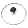8 Inch Tempered Glass Lid with Stainless Steel Rim P43147