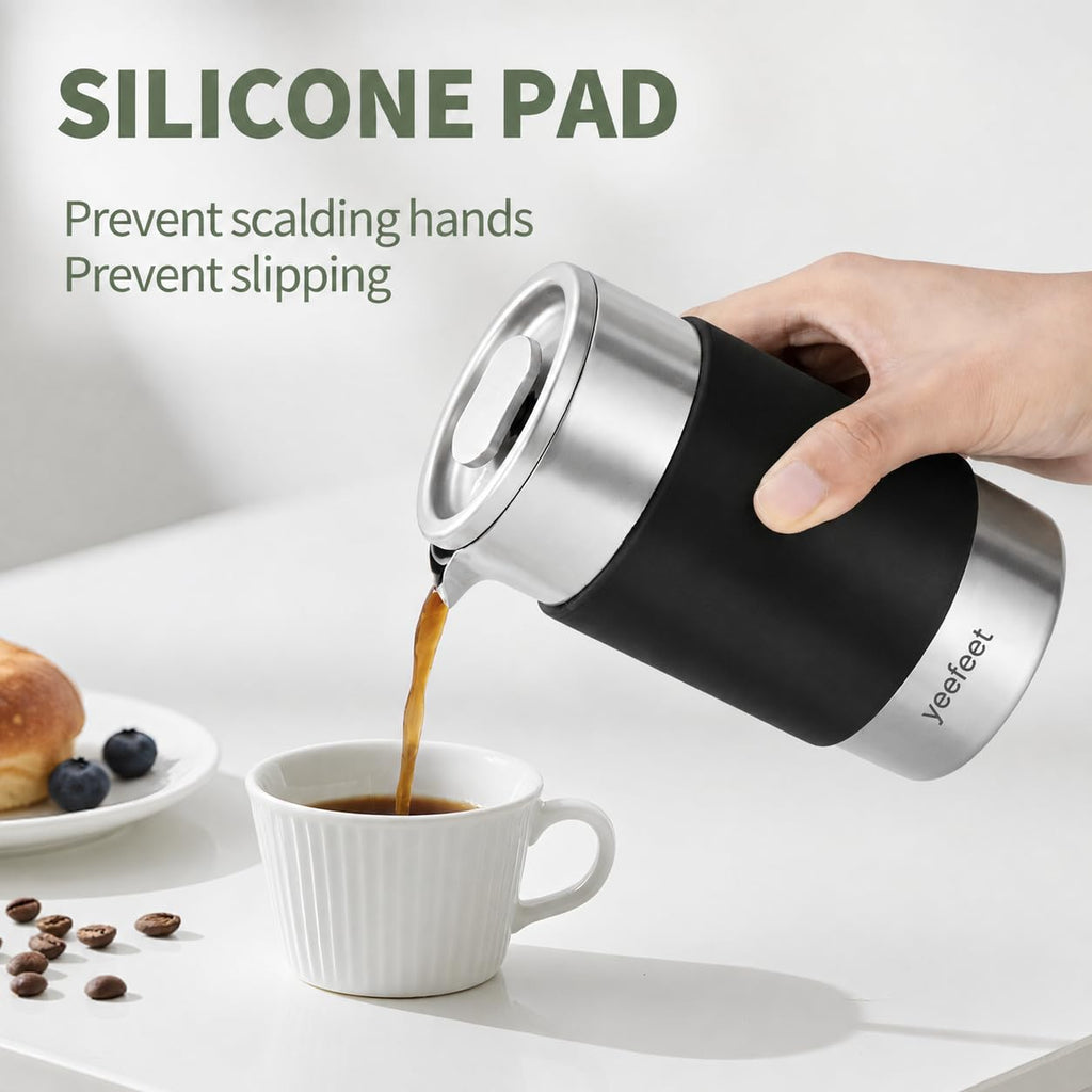 12 oz Stainless Steel French Press X545