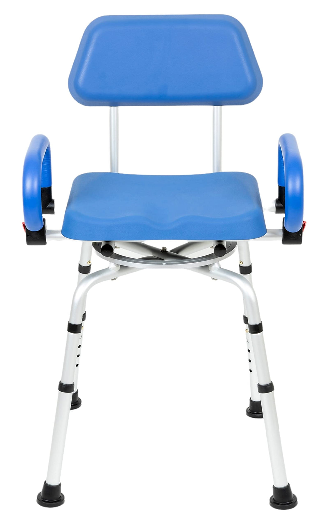 Blue Padded Shower Chair with Back and Arms G924