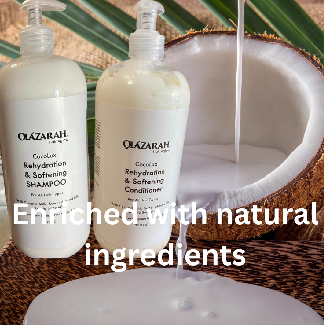 Shampoo & Conditioner Set with Coconut Milk & Sweet Almond Oil L358334