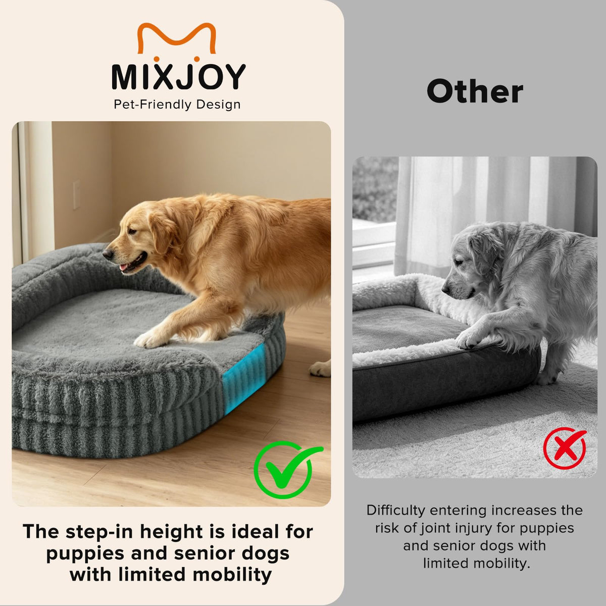 Washable 42" Orthopedic Dog Bed H363978