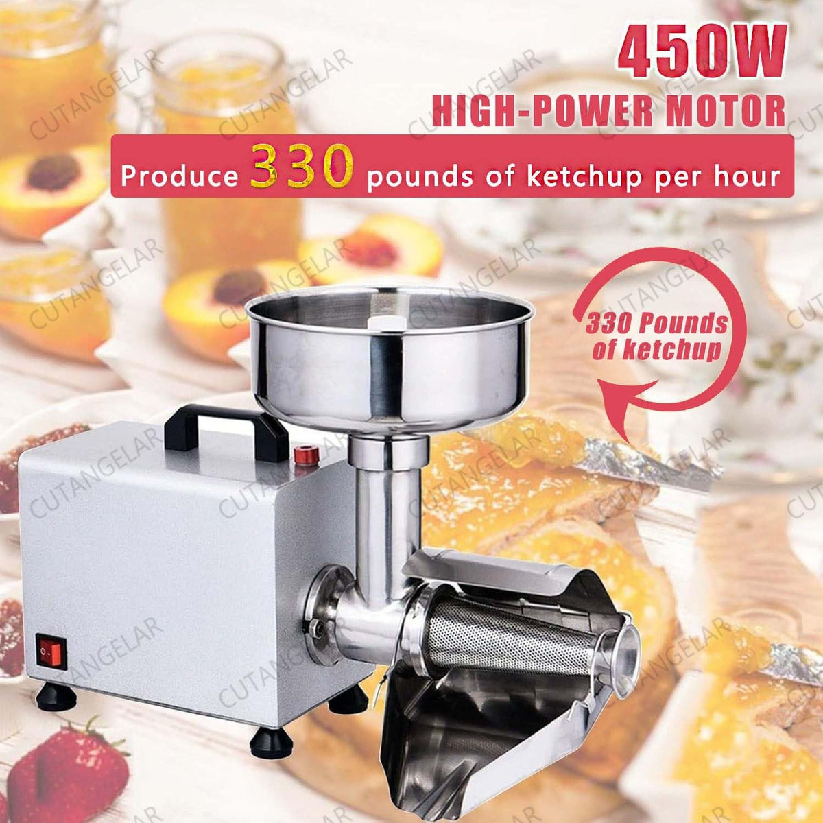 450W Electric Tomato Strainer with Seed Separator C5173
