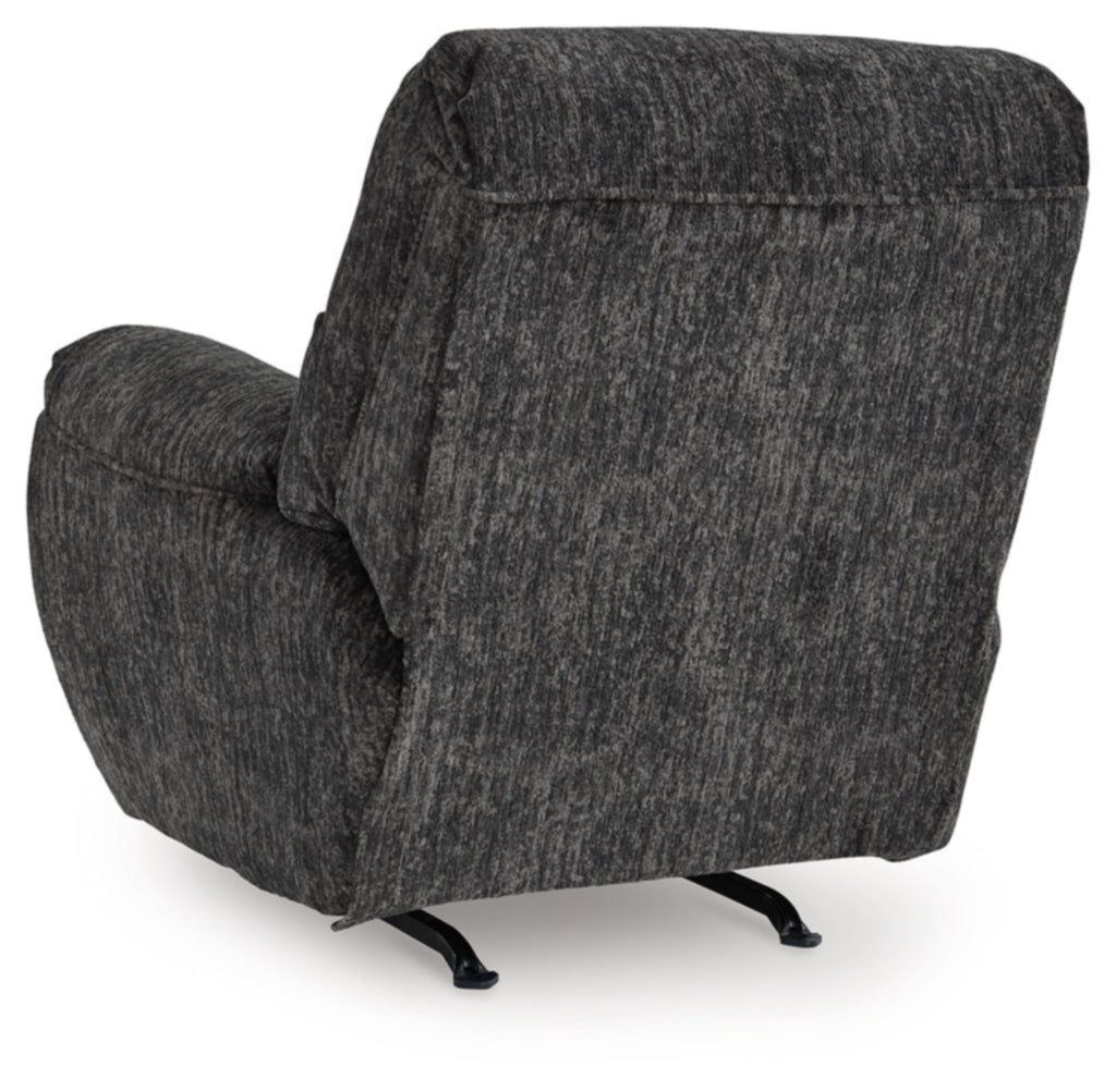 Gray Chenille Rocker Recliner Chair V7311