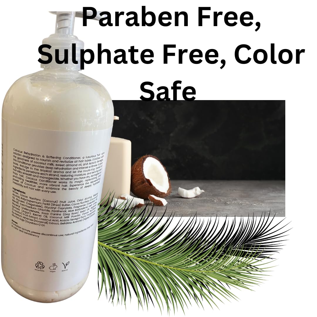 Shampoo & Conditioner Set with Coconut Milk & Sweet Almond Oil L358334