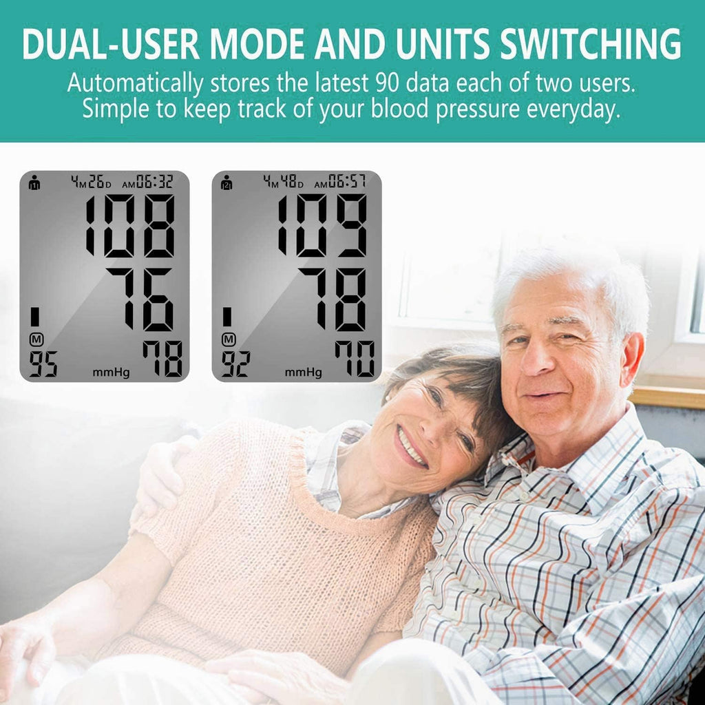 Upper Arm Automatic Digital Blood Pressure Monitor Large Cuff A12238